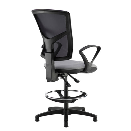 Senza mesh back draughtsman's chair