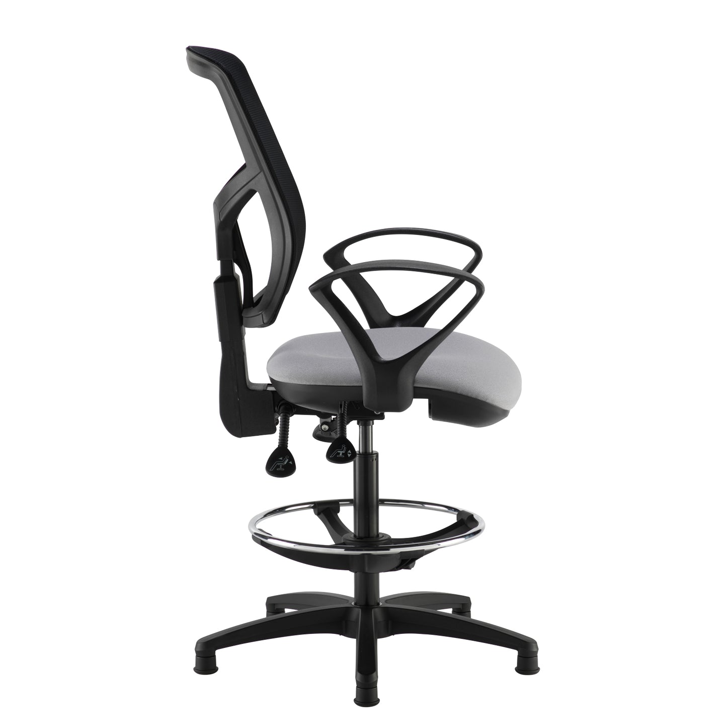 Senza mesh back draughtsman's chair