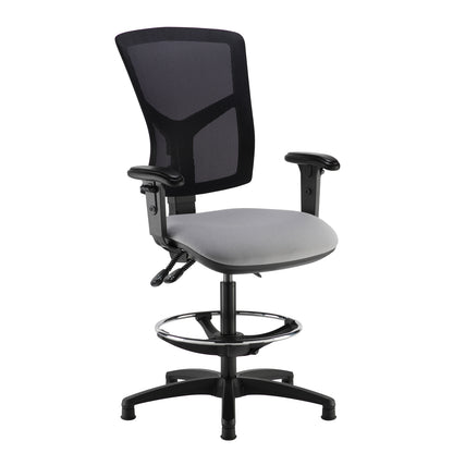 Senza mesh back draughtsman's chair - SMD44-000