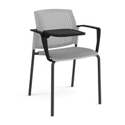 Santana 4 leg stacking chair with plastic seat and perforated back (Part 2)