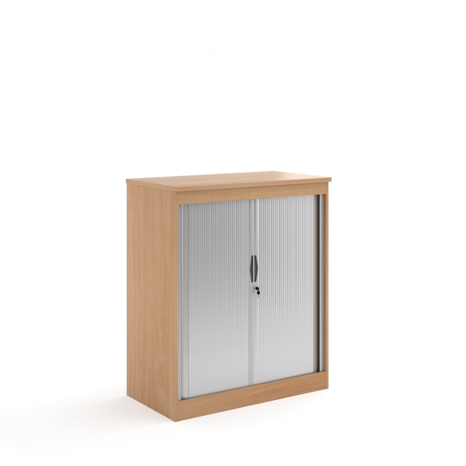 Systems Horizontal Tambour Door Cupboard 1200mm High - Oak