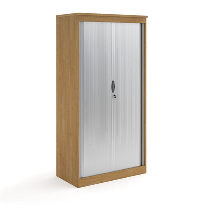 Systems Horizontal Tambour Door Cupboard 1200mm High - Oak