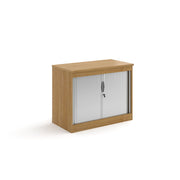 Systems Horizontal Tambour Door Cupboard 1200mm High - Oak