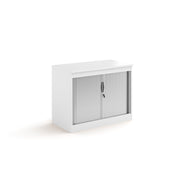 Systems Horizontal Tambour Door Cupboard 1200mm High - Oak