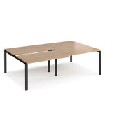 4 Persons - Adapt SLIDING top double back to back desks 1600mm deep