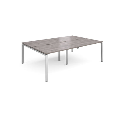 4 Persons - Adapt SLIDING top double back to back desks 1600mm deep