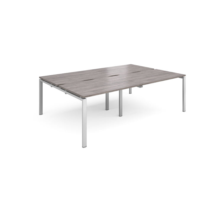4 Persons - Adapt SLIDING top double back to back desks 1600mm deep