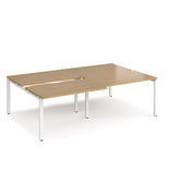4 Persons - Adapt SLIDING top double back to back desks 1600mm deep