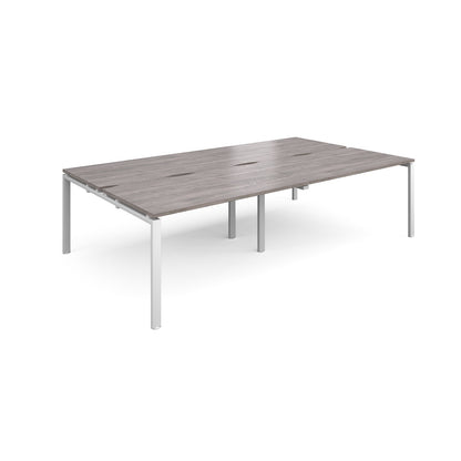 4 Persons - Adapt SLIDING top double back to back desks 1600mm deep