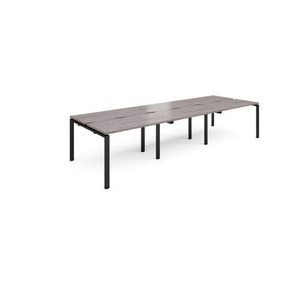 Adapt sliding top triple B2B desks 1200mm deep