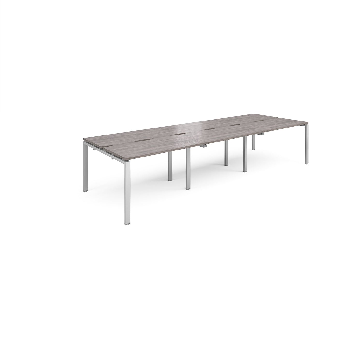 Adapt sliding top triple B2B desks 1200mm deep