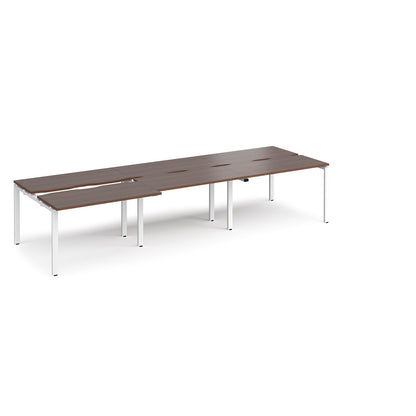 Adapt sliding top triple B2B desks 1200mm deep