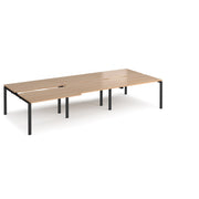 6 Persons - Adapt triple back to back desk 1600mm deep