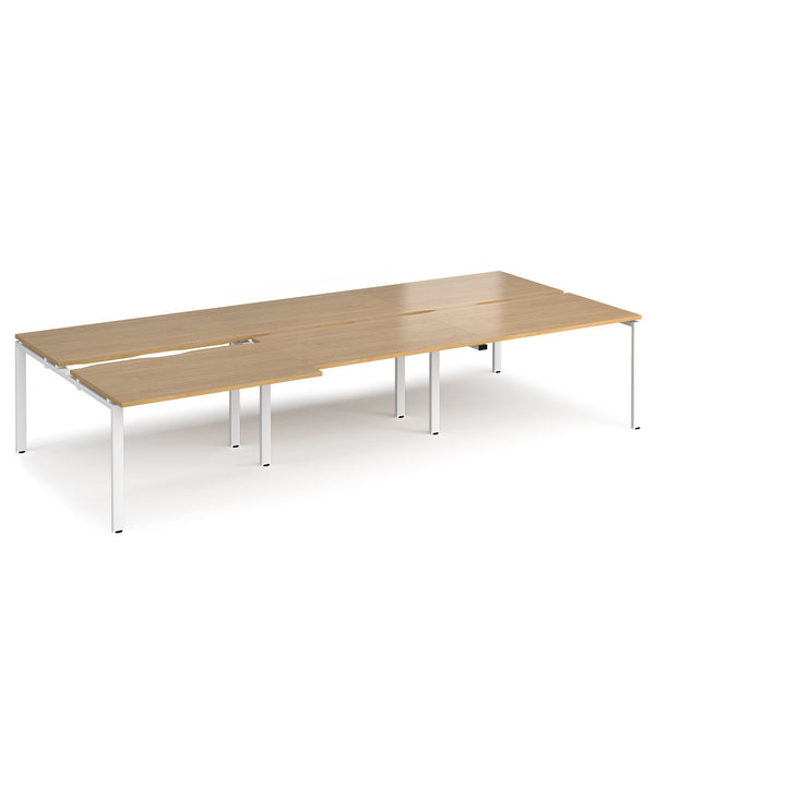 6 Persons - Adapt SLIDING top triple back to back desk 1200mm deep