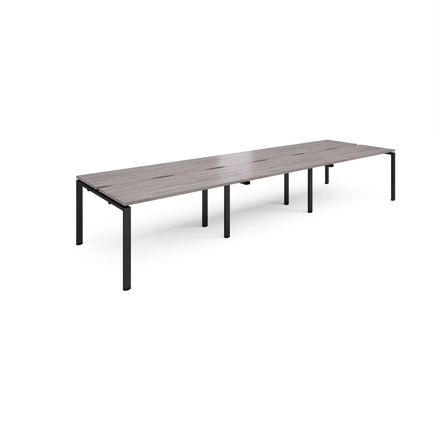 Adapt sliding top triple B2B desks 1200mm deep