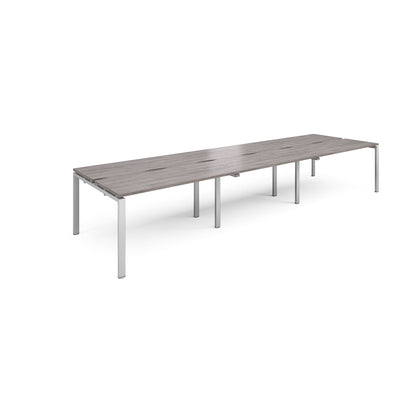 Adapt sliding top triple B2B desks 1200mm deep