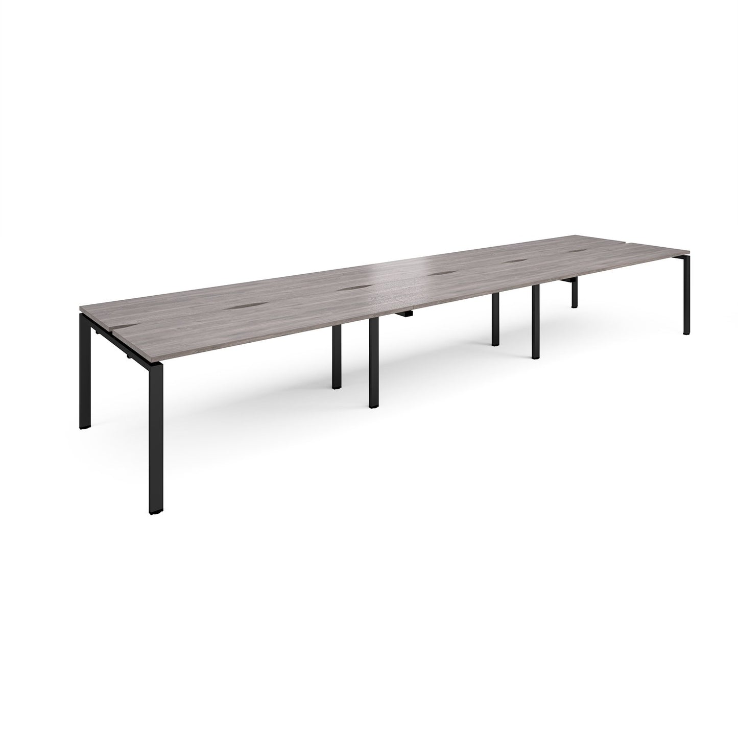 Adapt sliding top triple B2B desks 1200mm deep