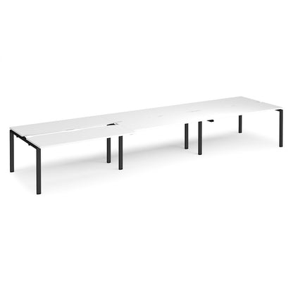 Adapt sliding top triple B2B desks 1200mm deep