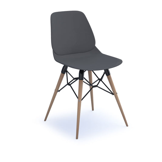 Strut multi-purpose chair with natural oak frame