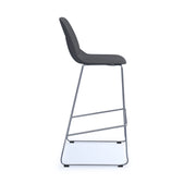 Strut multi-purpose stool with chrome sled frame