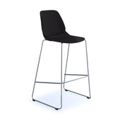 Strut multi-purpose stool with chrome sled frame