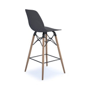 Strut multi-purpose stool with natural oak frame