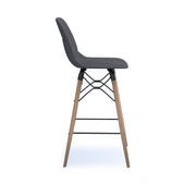 Strut multi-purpose stool with natural oak frame