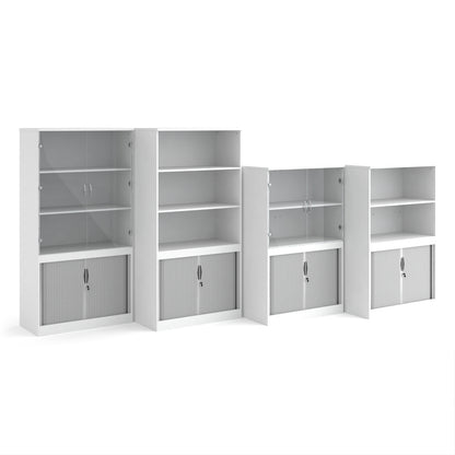 Systems combi unit with tambour and open top