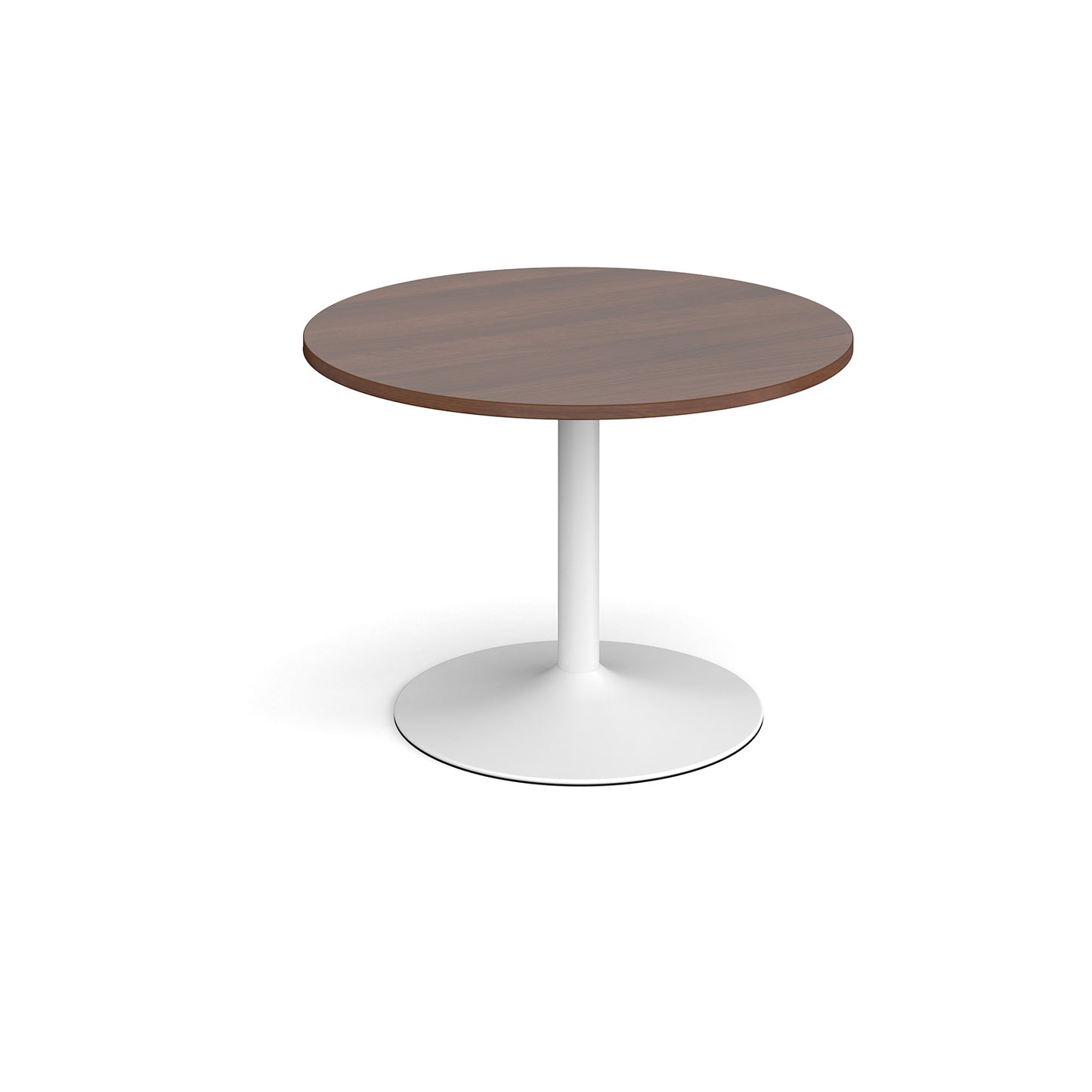 Trumpet base circular boardroom table - TB10C-WH-W