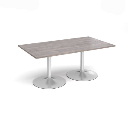 Trumpet base rectangular boardroom table - TB18-S-GO
