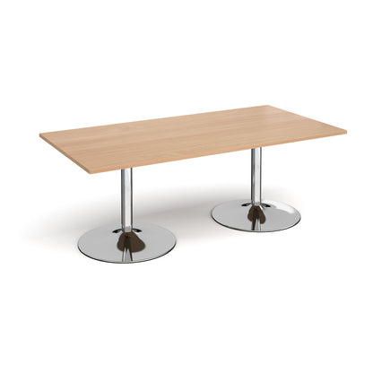 Trumpet base rectangular boardroom table - TB20-C-B