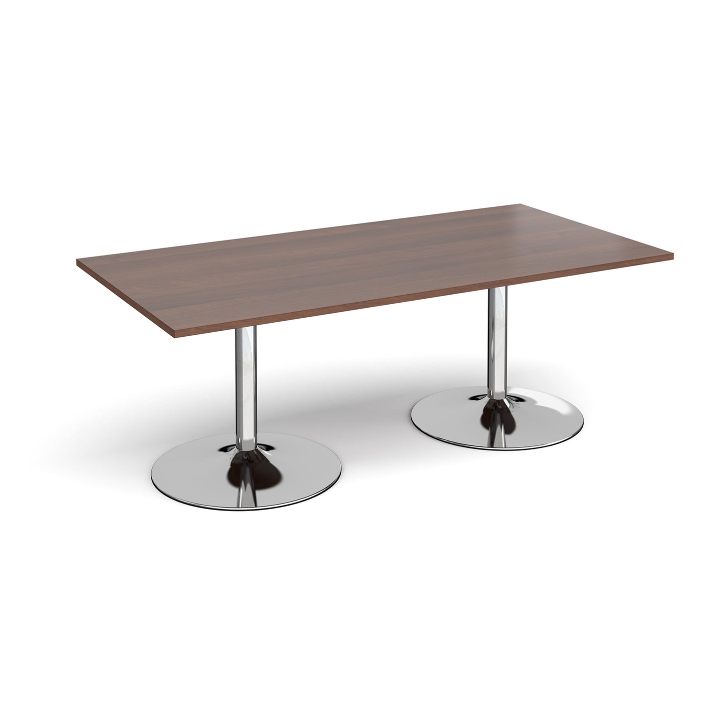 Trumpet base rectangular boardroom table - TB20-C-W