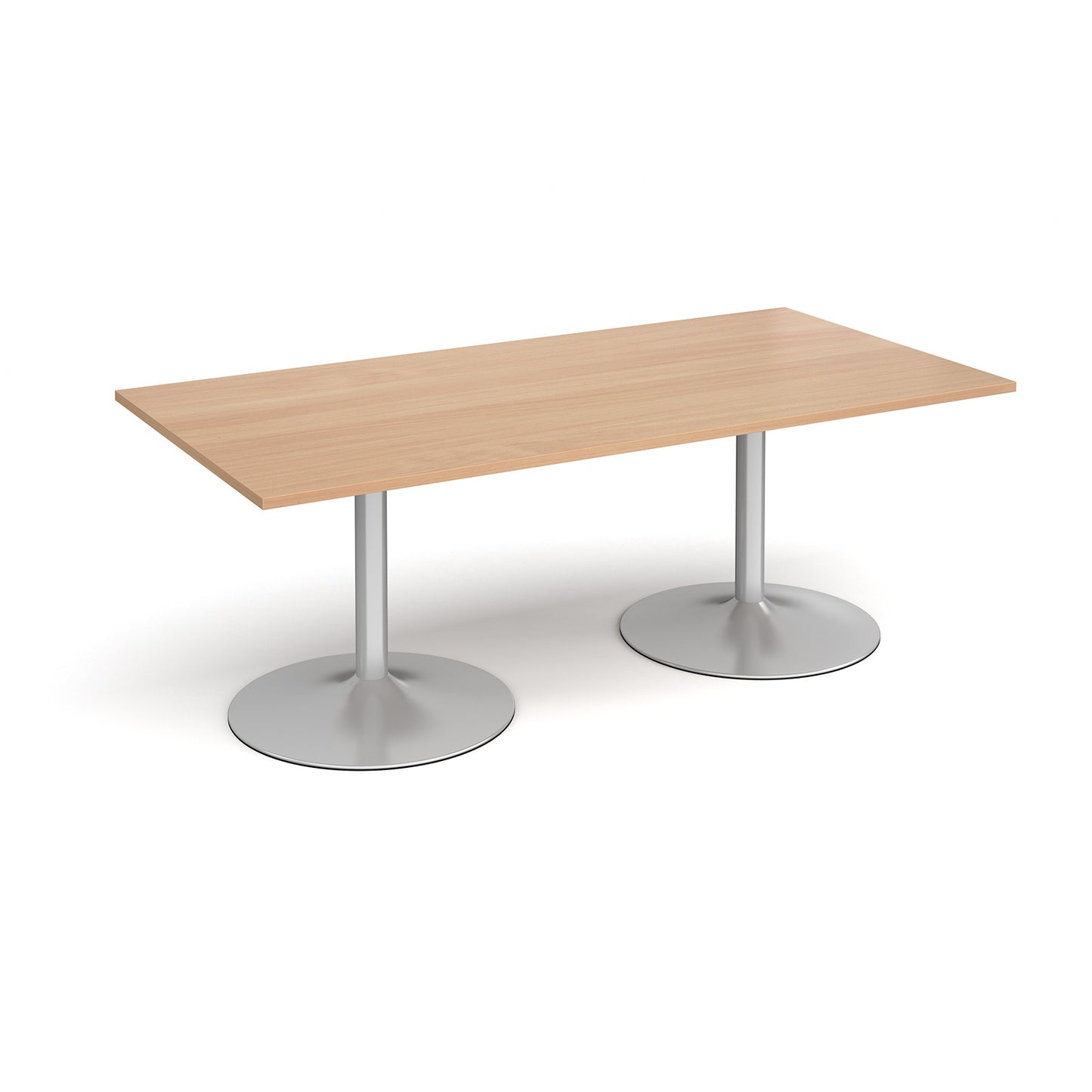 Trumpet base rectangular boardroom table - TB20-S-B