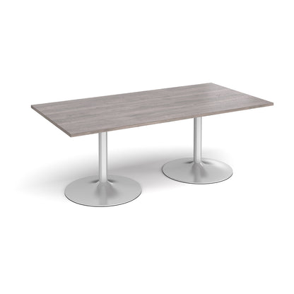 Trumpet base rectangular boardroom table - TB20-S-GO