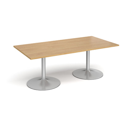 Trumpet base rectangular boardroom table - TB20-S-O