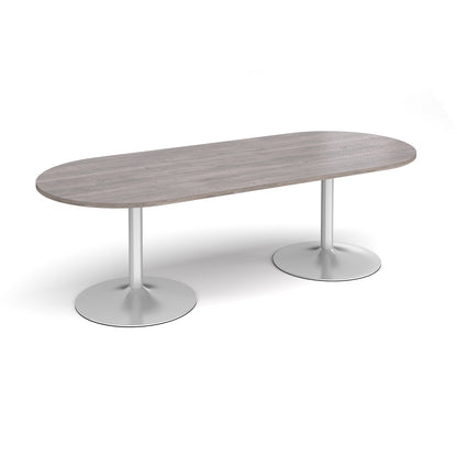 Trumpet base radial end boardroom table - TB24-S-GO