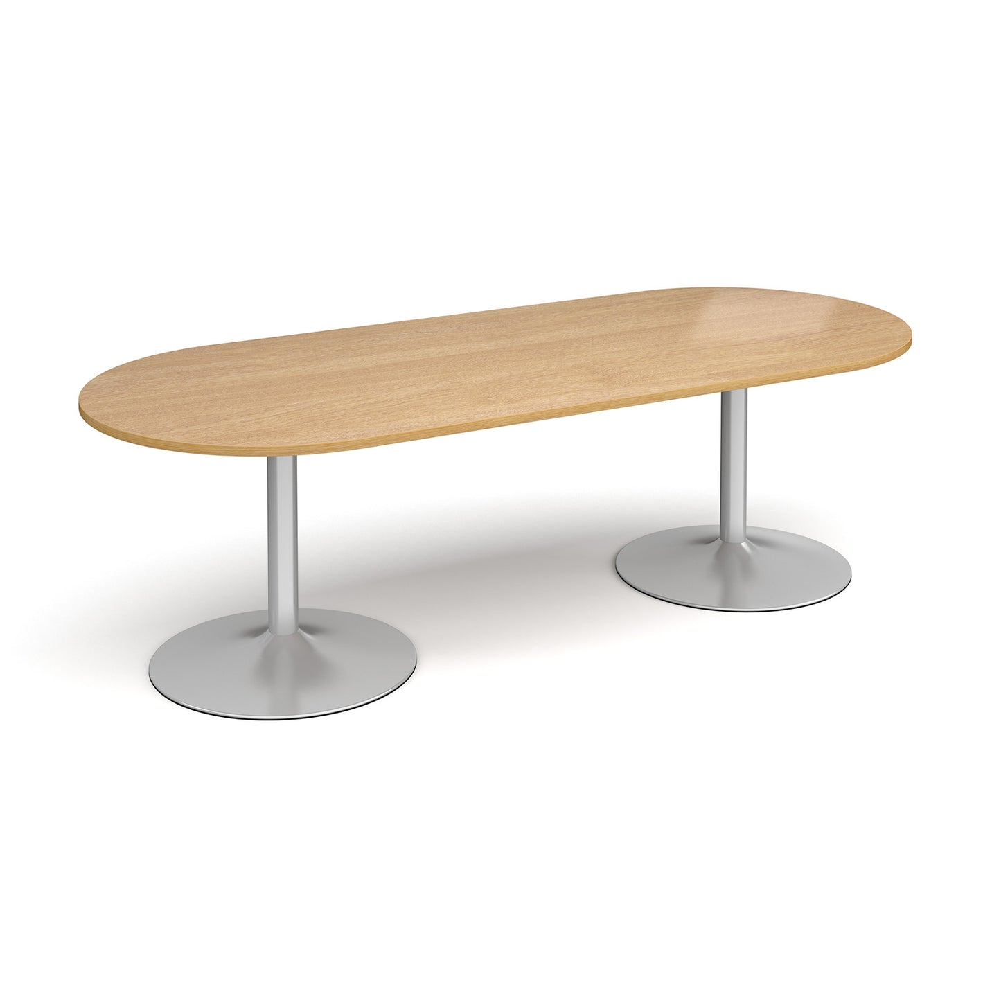 Trumpet base radial end boardroom table - TB24-S-O