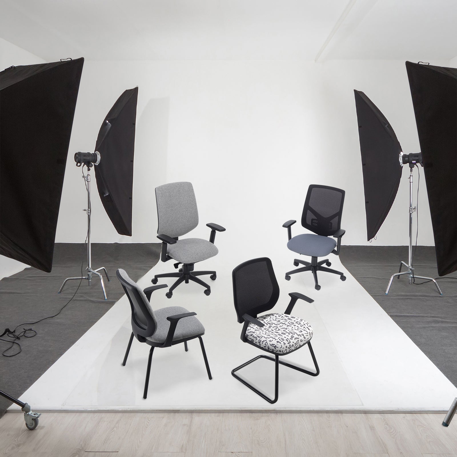 Tegan fabric PCB operators chair
