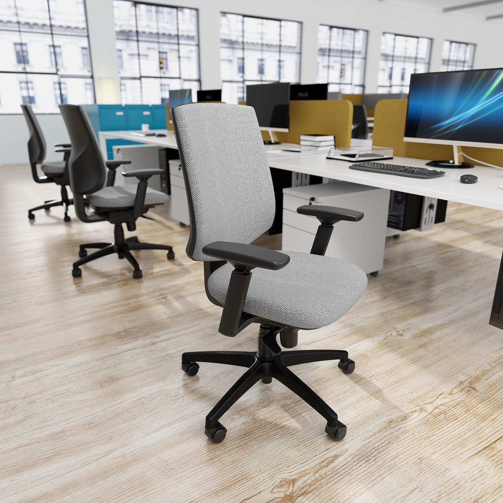 Tegan fabric asynchro operators chair