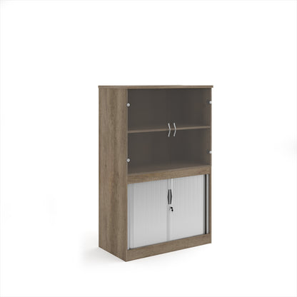 Systems combi unit with tambour and glass doors - TG16NO