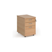 Tall mobile pedestal with silver handles