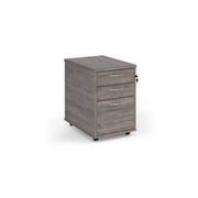 Tall mobile pedestal with silver handles