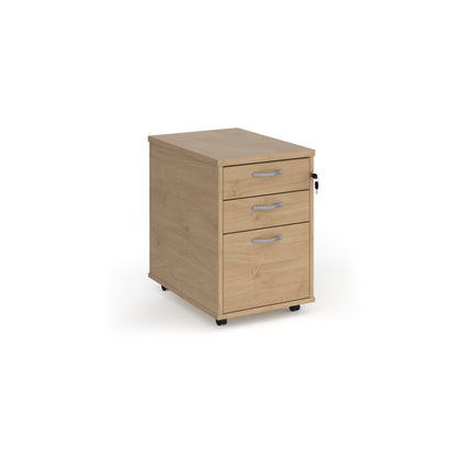 Tall mobile pedestal with silver handles - TMPKO