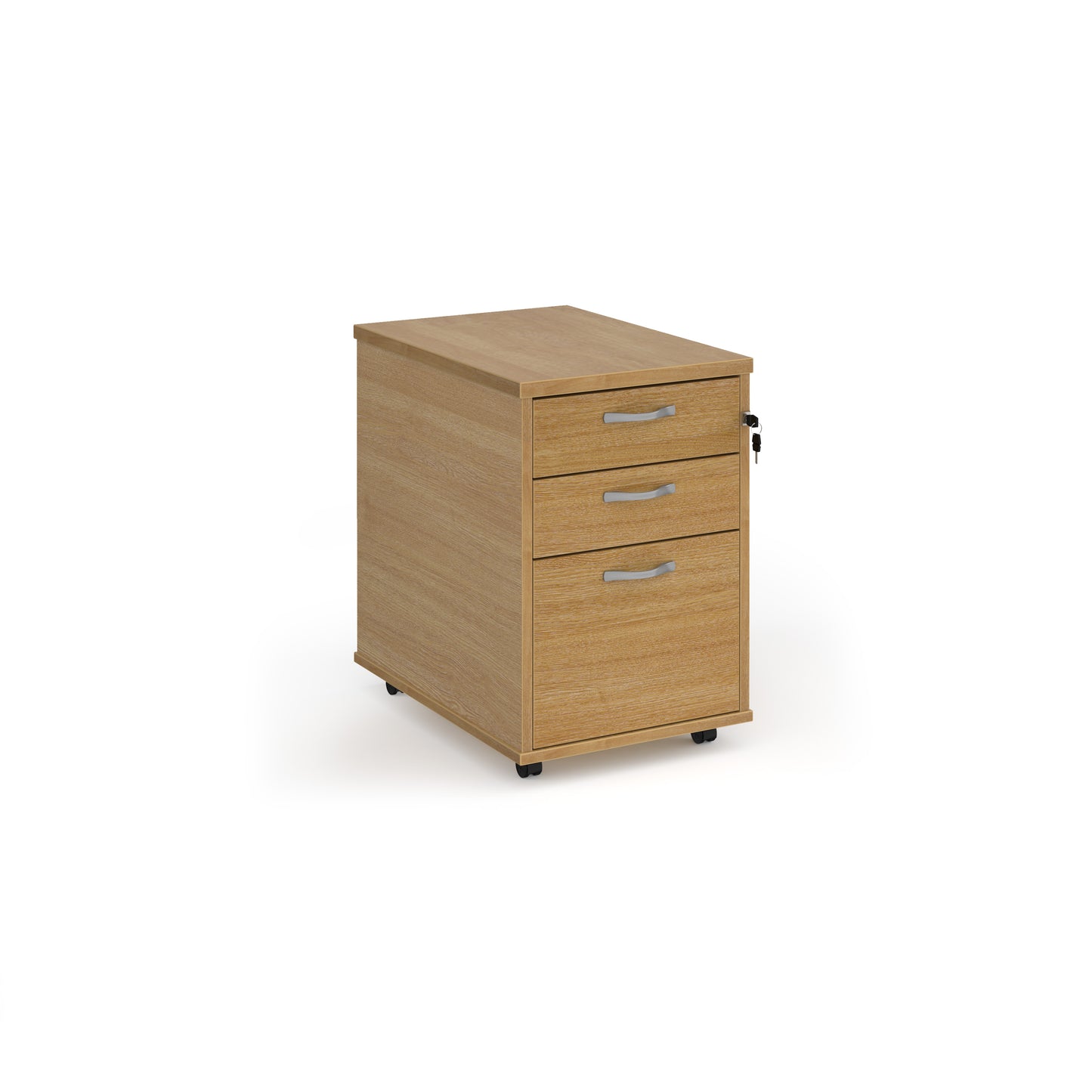 Tall mobile pedestal with silver handles - TMPO