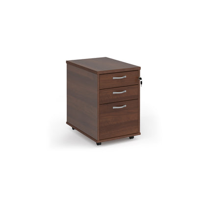 Tall mobile pedestal with silver handles - TMPW