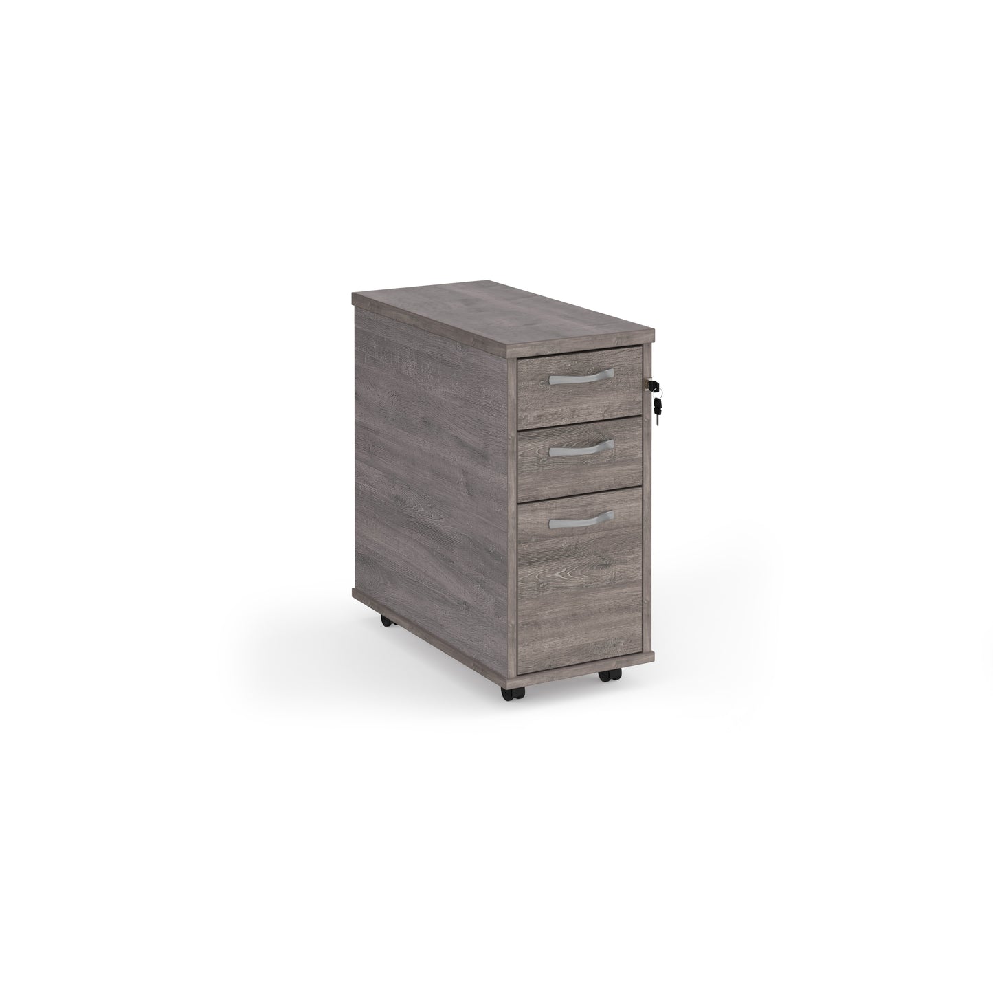 Tall mobile pedestal with silver handles - TNMPGO