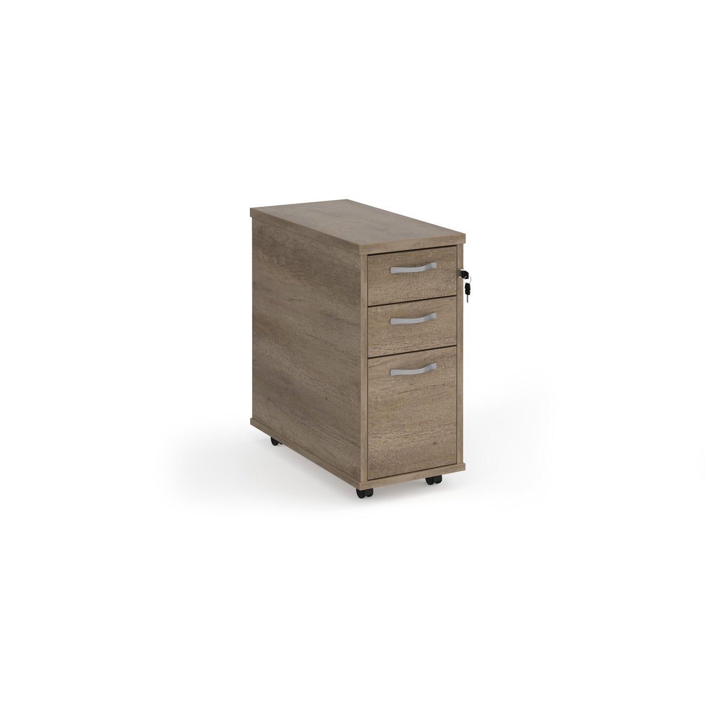 Tall mobile pedestal with silver handles - TNMPNO