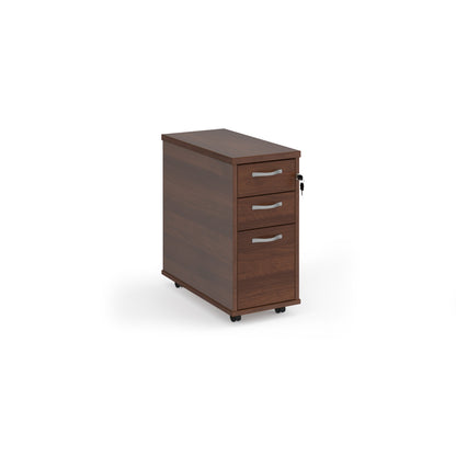 Tall mobile pedestal with silver handles - TNMPW