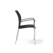 Tori 4 leg mesh back meeting chair with arms
