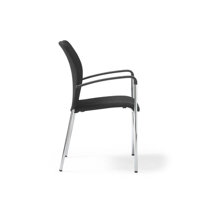 Tori 4 leg mesh back meeting chair with arms